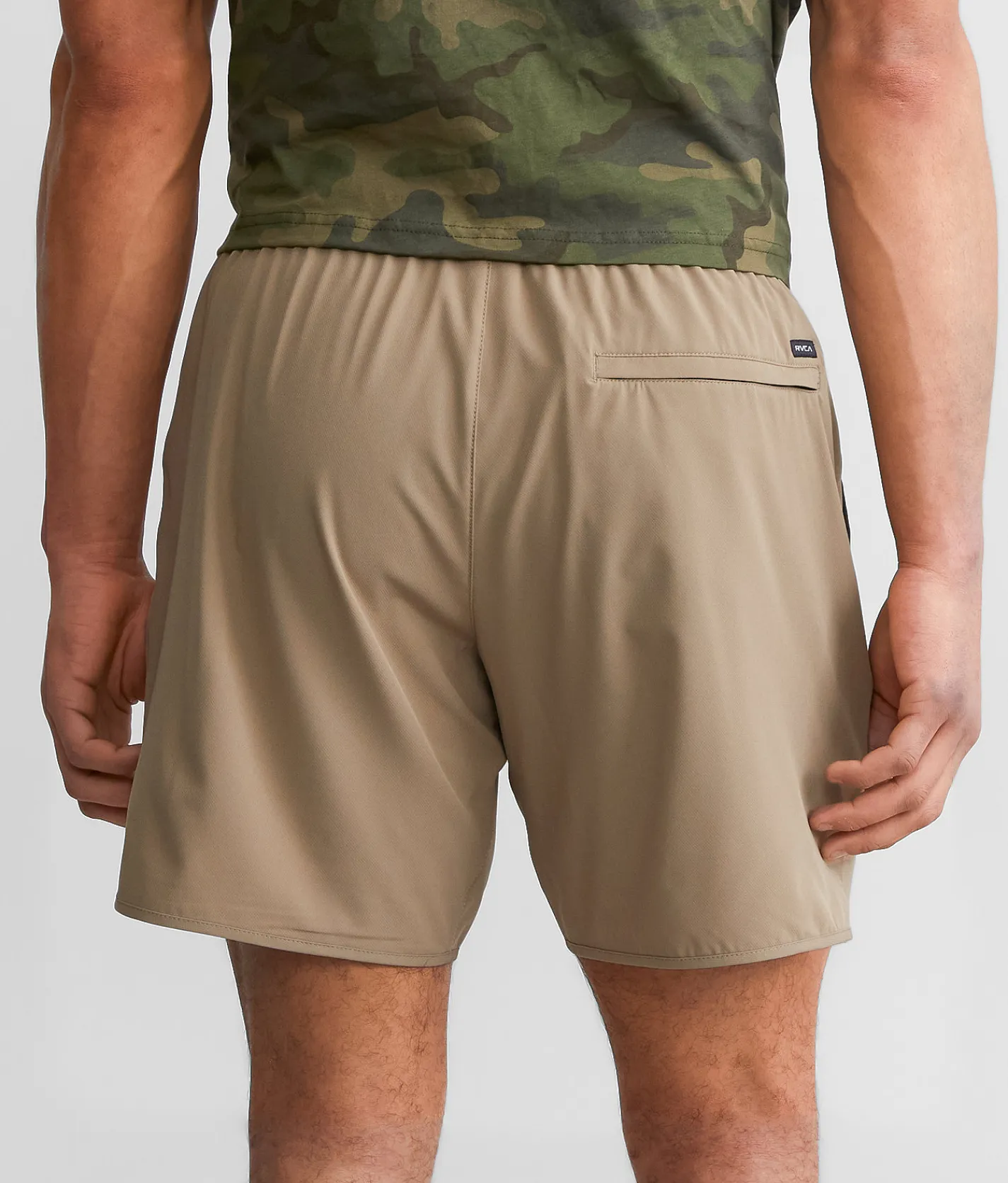 RVCA Yogger Active Stretch Short Pine Grey Sale