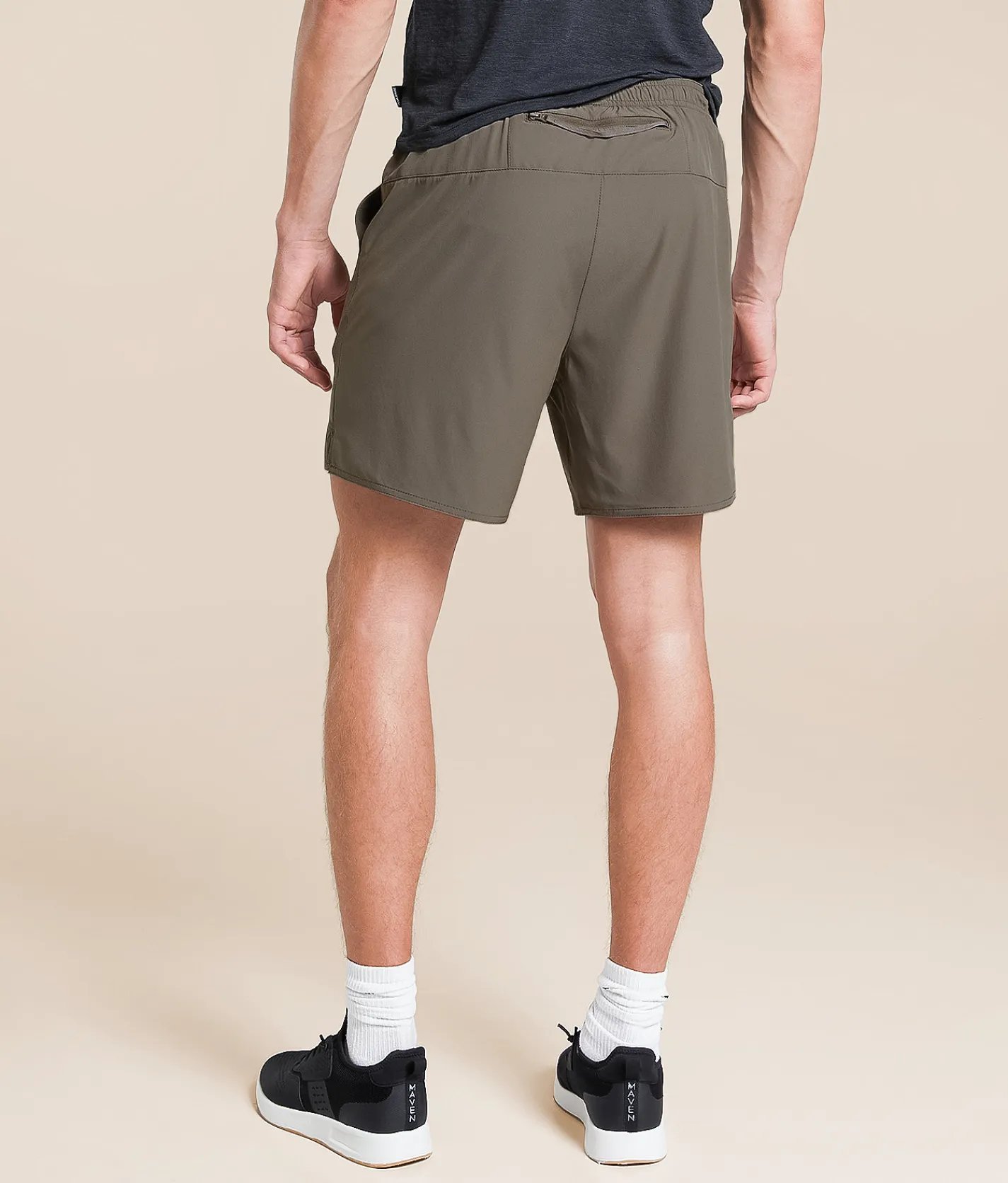 RVCA Yogger 2 In 1 Stretch Short Mushroom Online