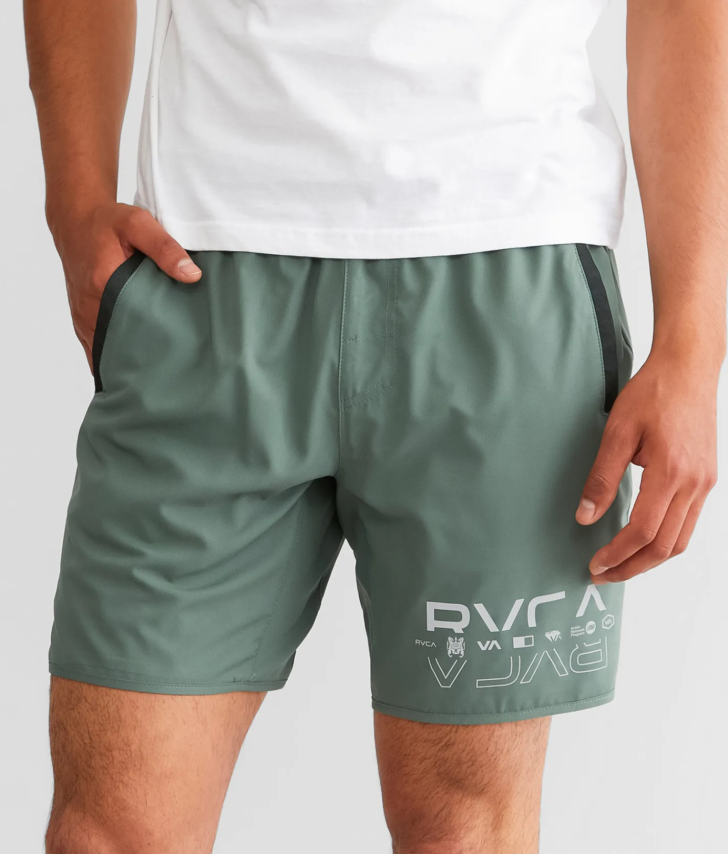 Bottoms|Activewear | RVCA Yogger IV Active Short Old Sage