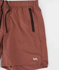 Bottoms|Activewear | RVCA Yogger IV Active Short Tobacco