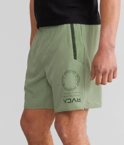 Bottoms|Activewear | RVCA Yogger IV Active Short Green Haze