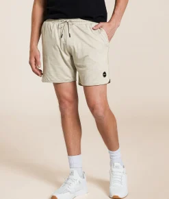 RVCA Yogger Recover Stretch Short Light Grey Heather New