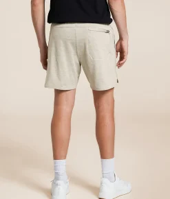 RVCA Yogger Recover Stretch Short Light Grey Heather New