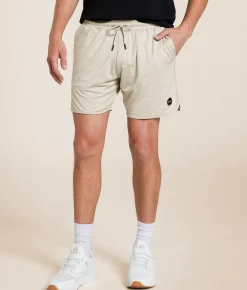RVCA Yogger Recover Stretch Short Light Grey Heather New
