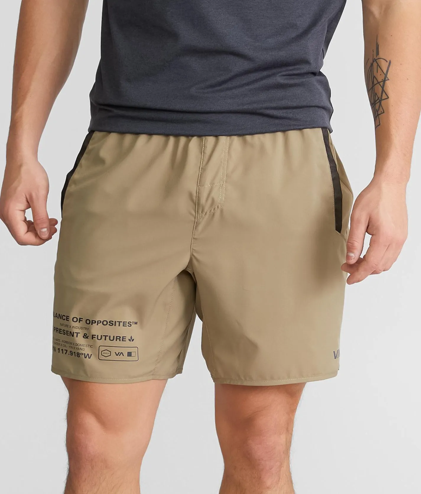 Bottoms|Activewear | RVCA Yogger Short Green Tea