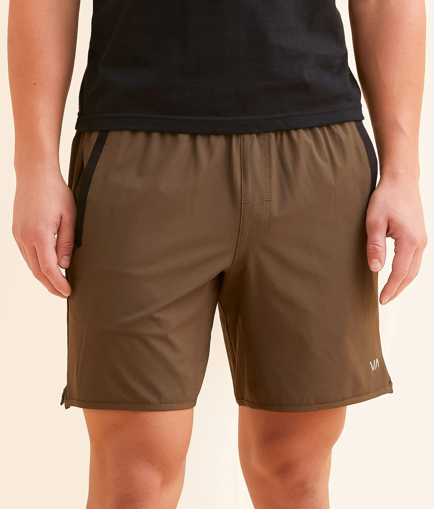Bottoms|Activewear | RVCA Yogger Stretch Short Mocha