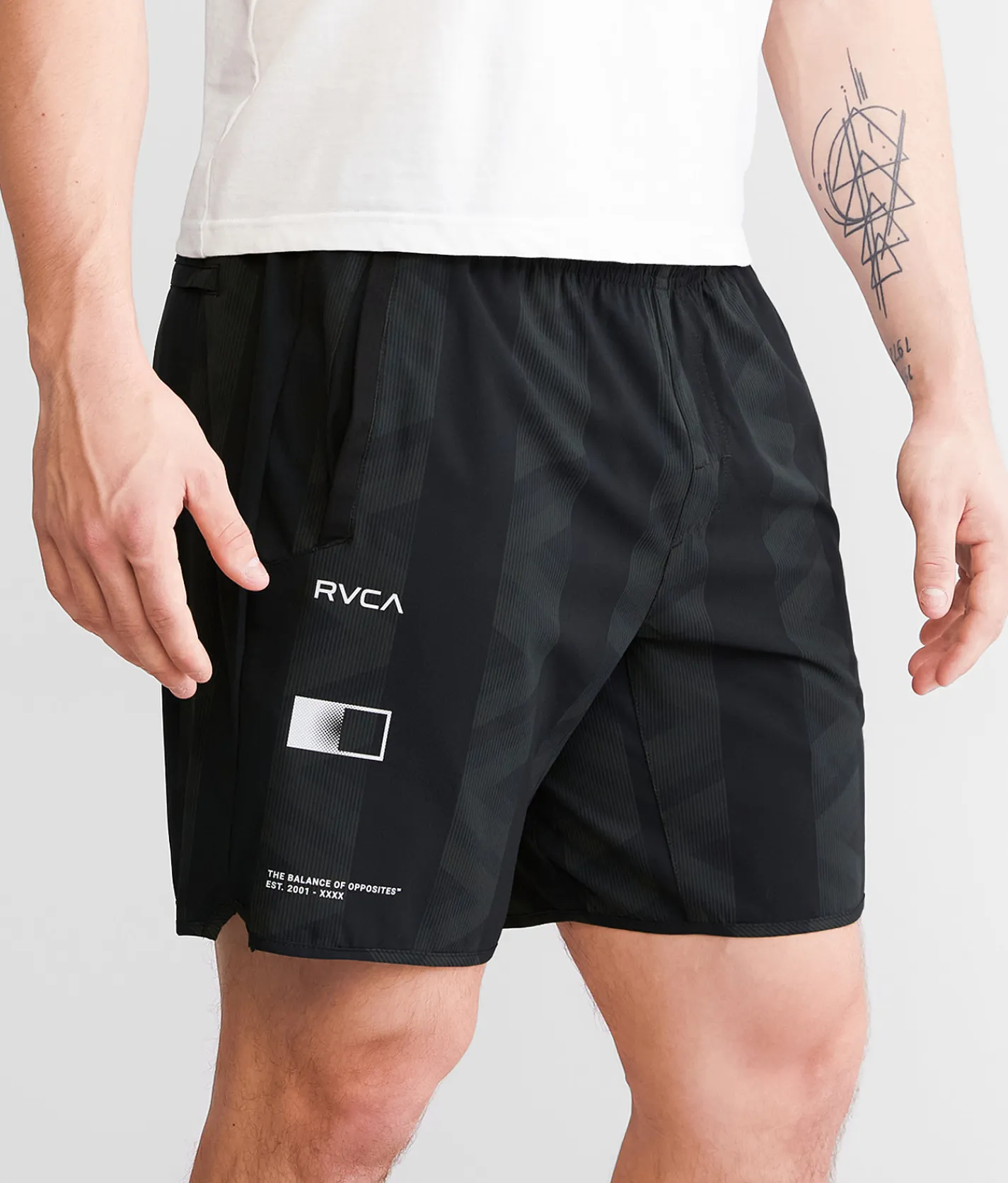 Bottoms|Activewear | RVCA Yogger Stretch Short RVCA Blur Stripe