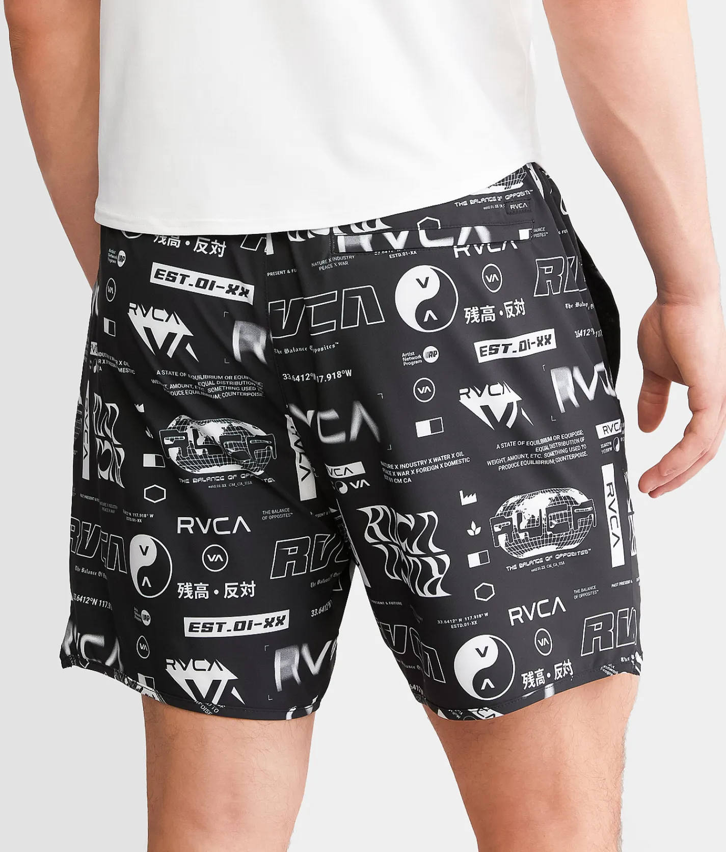 Bottoms|Shorts | RVCA Yogger Stretch Short All Brand All Over