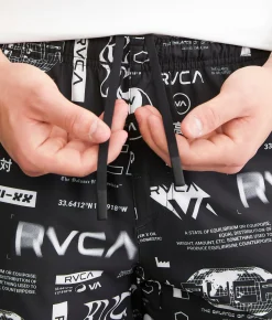 Bottoms|Shorts | RVCA Yogger Stretch Short All Brand All Over