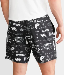 RVCA Yogger Stretch Short All Brand All Over Best