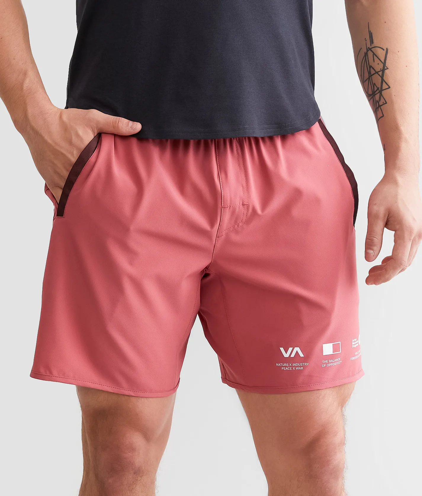 Bottoms|Activewear | RVCA Yogger Stretch Short Wild Ginger