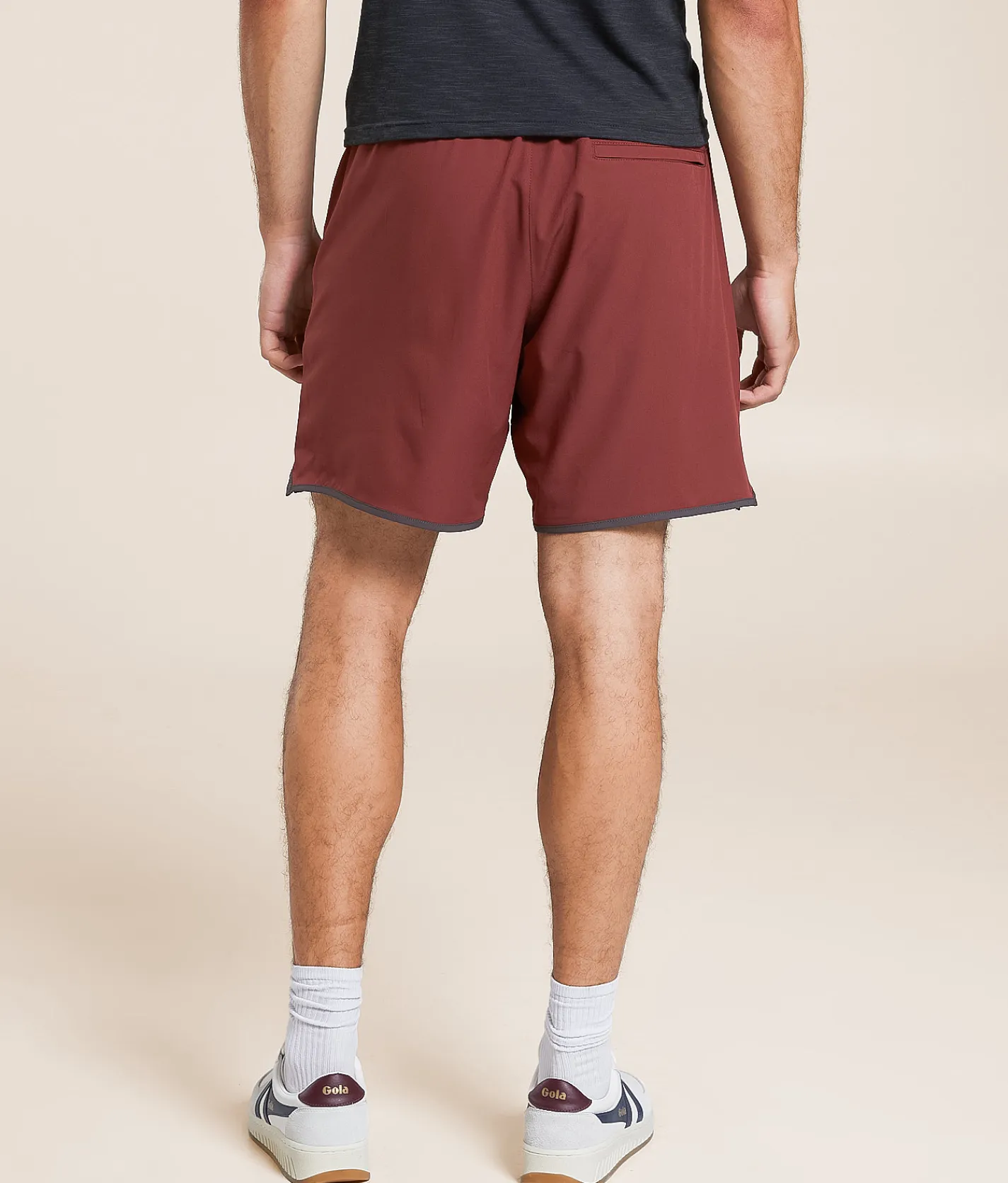 RVCA Yogger Stretch Short Red Earth Sale