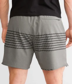 Bottoms|Activewear | RVCA Yogger Stretch Short Heather Grey VA Band