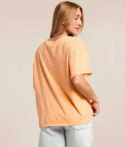 Modish Rebel You're Doing Better Oversized T-Shirt Mock Orange Clearance
