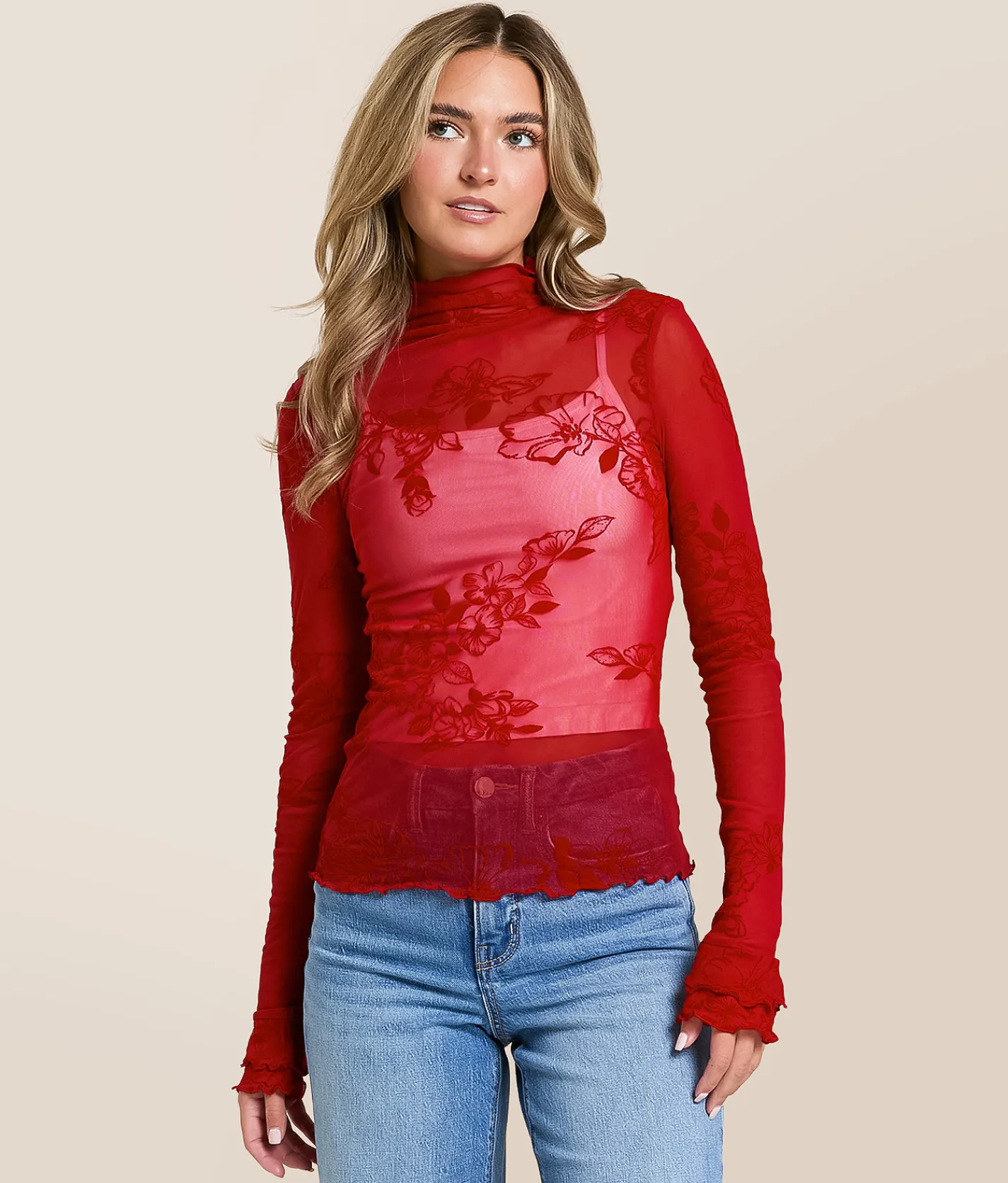 Free People You Decide Floral Top Black New