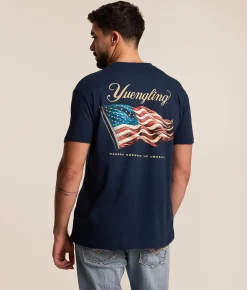 Tops|Graphic T-Shirts | JEDCo Yuengling All American T-Shirt Navy