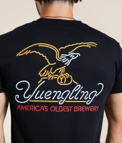 JEDCo Yuengling Neon Logo T-Shirt Black Discount