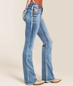 Rock Revival Yulini Low Rise Boot Stretch Jean Yulini B202 Outlet