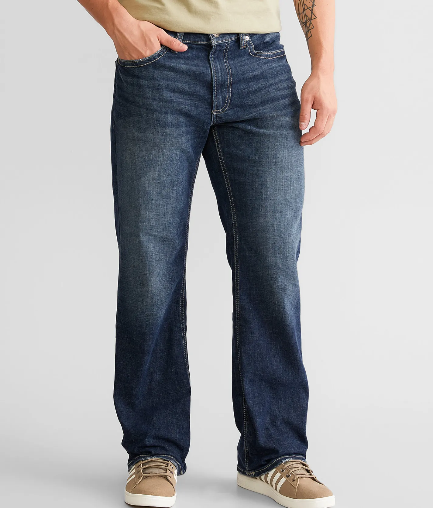 Silver Jeans Co. Zac Relaxed Straight Stretch Jean Indigo Online