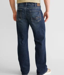 Silver Jeans Co. Zac Relaxed Straight Stretch Jean Indigo Online