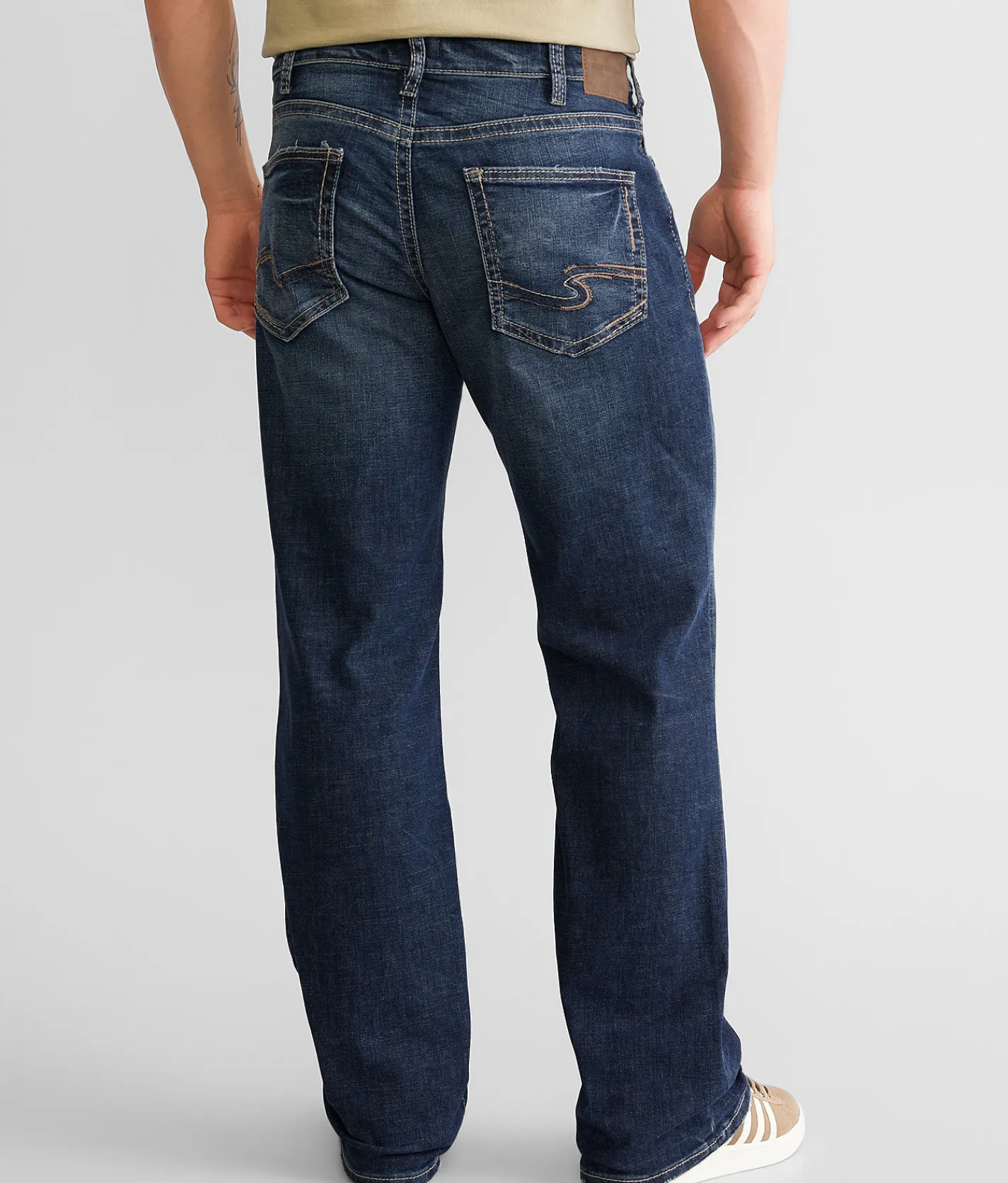 Silver Jeans Co. Zac Relaxed Straight Stretch Jean Indigo Online
