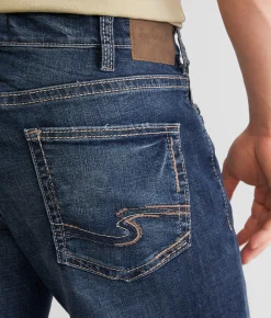 Silver Jeans Co. Zac Relaxed Straight Stretch Jean Indigo Online