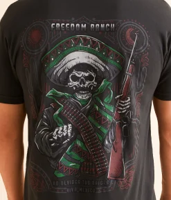 Freedom Ranch Zapata T-Shirt Vintage Black Sale