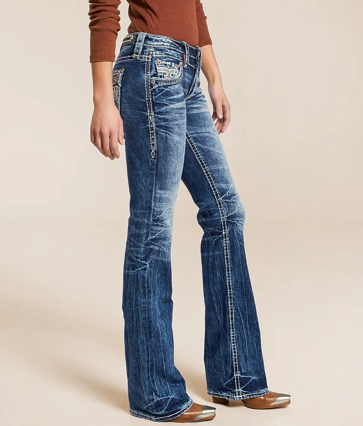 Rock Revival Zarina Low Rise Boot Stretch Jean Zarina B202 Online