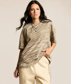 Gilded Intent Oversized T-Shirt Zebra New