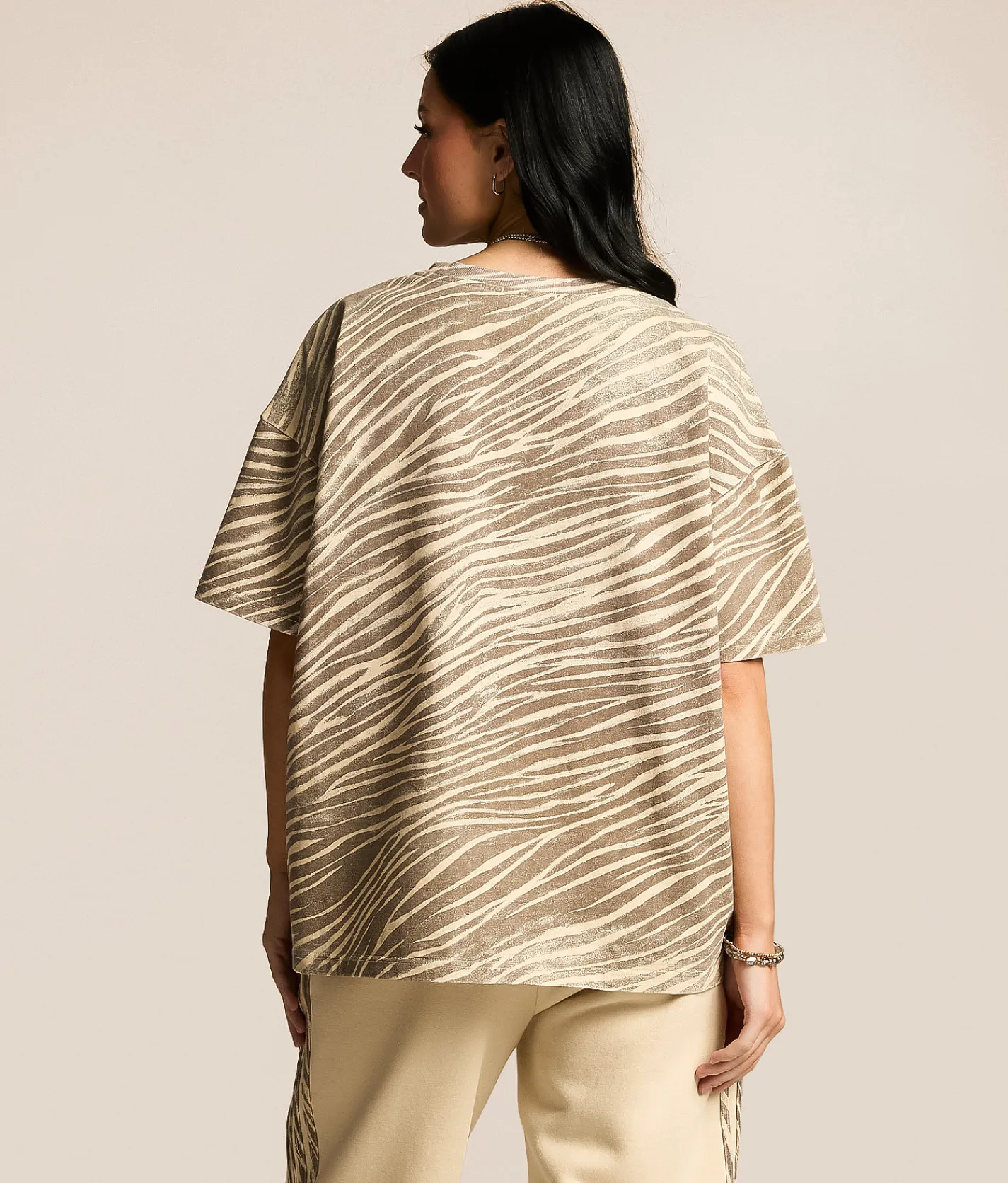 Gilded Intent Oversized T-Shirt Zebra New