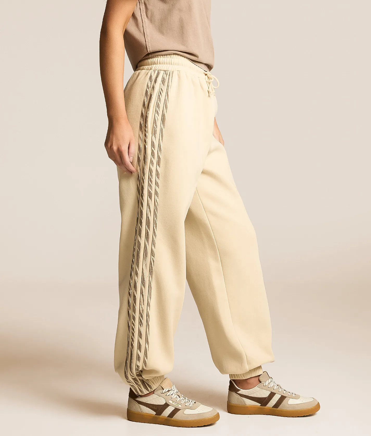 Gilded Intent Striped Jogger Zebra Clearance