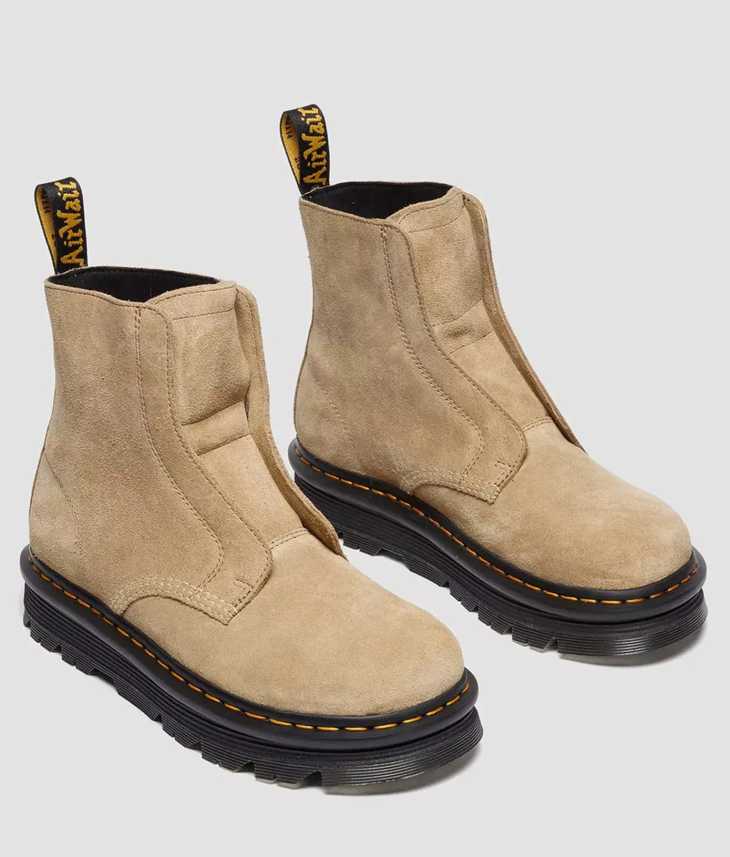 Dr. Martens Zebzag Laceless Leather Ankle Boot Savannah Tan Online