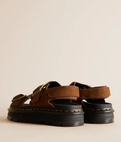 Dr. Martens Zebzag Leather Sandal Sepia Brown Online