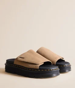 Shoes | Dr. Martens Zebzag Leather Slide Savannah Tan