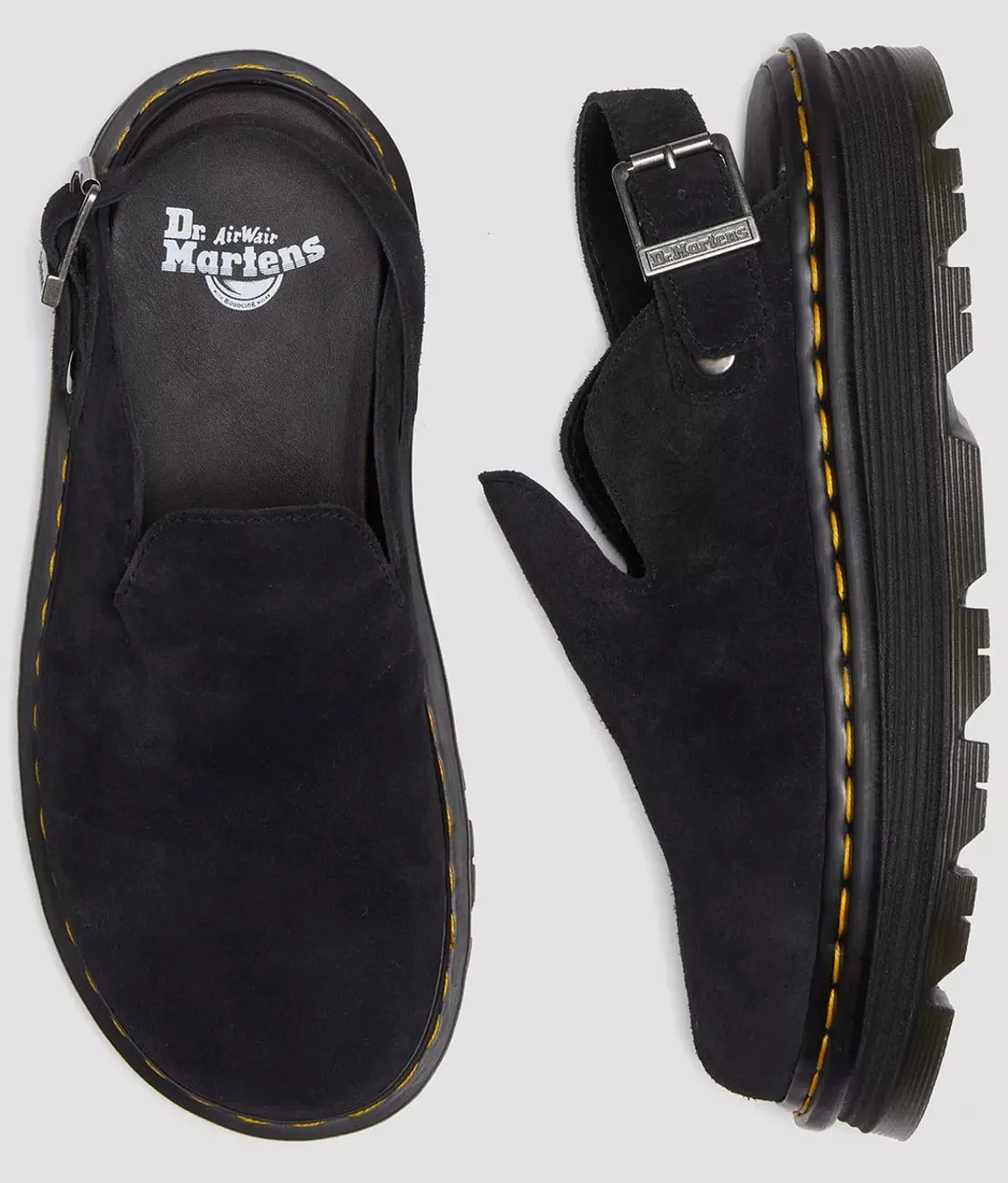 Shoes | Dr. Martens Zebzag Suede Mule Black