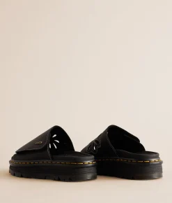 Dr. Martens Zebzag Wyoming Leather Slide Black Outlet