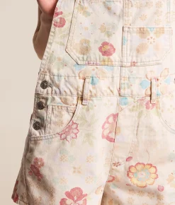 Rompers & Jumpsuits | Free People Ziggy Floral Overall Short Sundrench