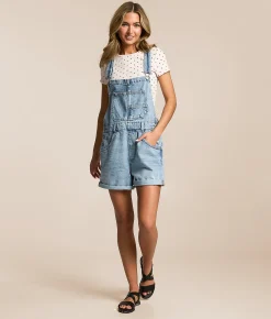 Free People Ziggy Overall Short Follow Your Heart Hot