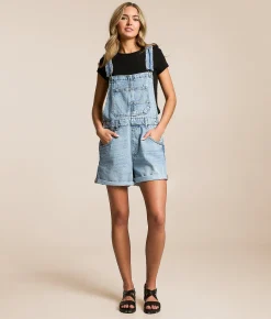 Free People Ziggy Overall Short Follow Your Heart Hot