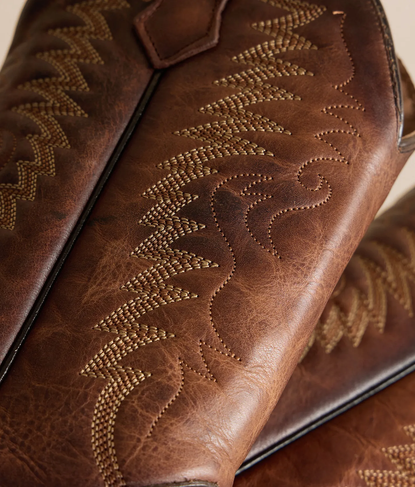 Circle G by Corral Zigzag Western Leather Boot Brown Discount