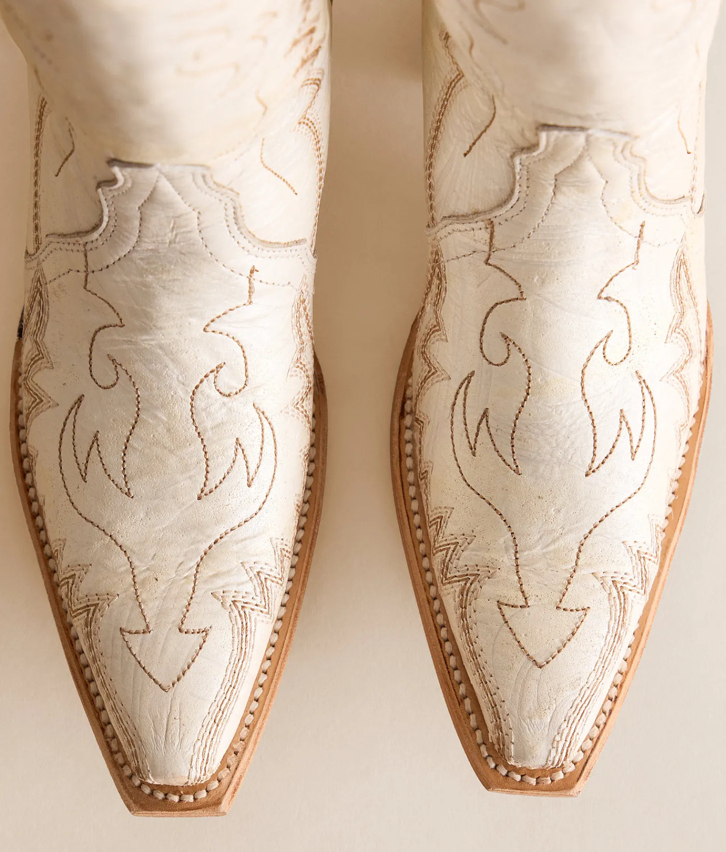 Circle G by Corral Zig Zag Western Leather Boot White Clearance