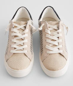 Shoes | Dolce Vita Zina Low Top Raffia Sneaker Black Natural Raffia
