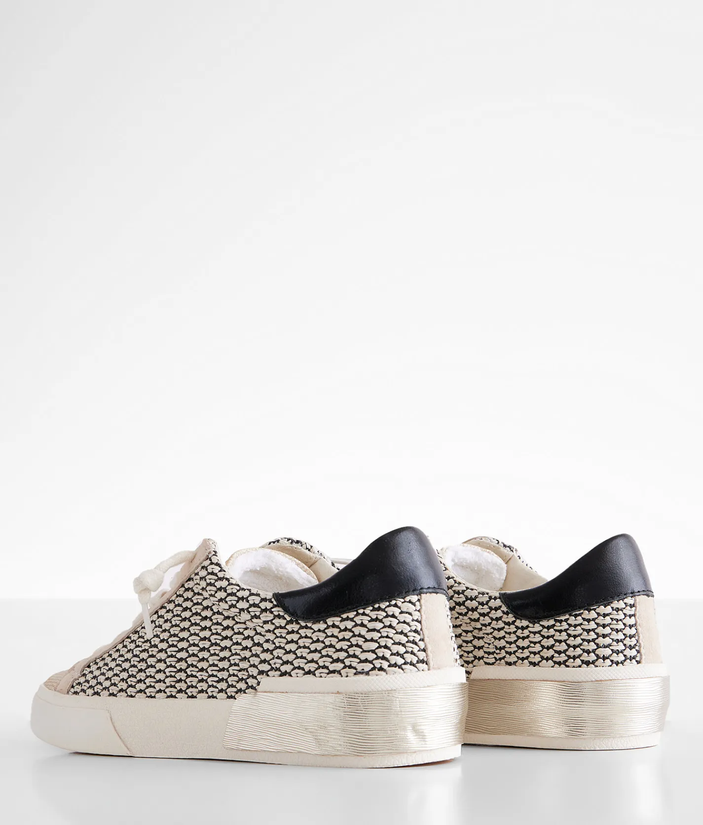Shoes | Dolce Vita Zina Low Top Raffia Sneaker Black Natural Raffia