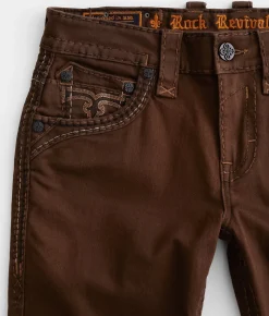 Bottoms | Rock Revival Zinfandel Straight Stretch Pant Zinfandel SJ224