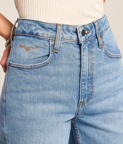 Jeans|Bottoms | Kimes Ranch Zoey High Rise Stovepipe Wide Leg Stretch Jean Light Wash