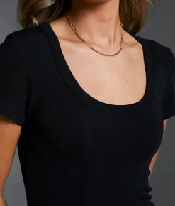 Tops | Buckle Black Zoey Ribbed Top Deep Taupe