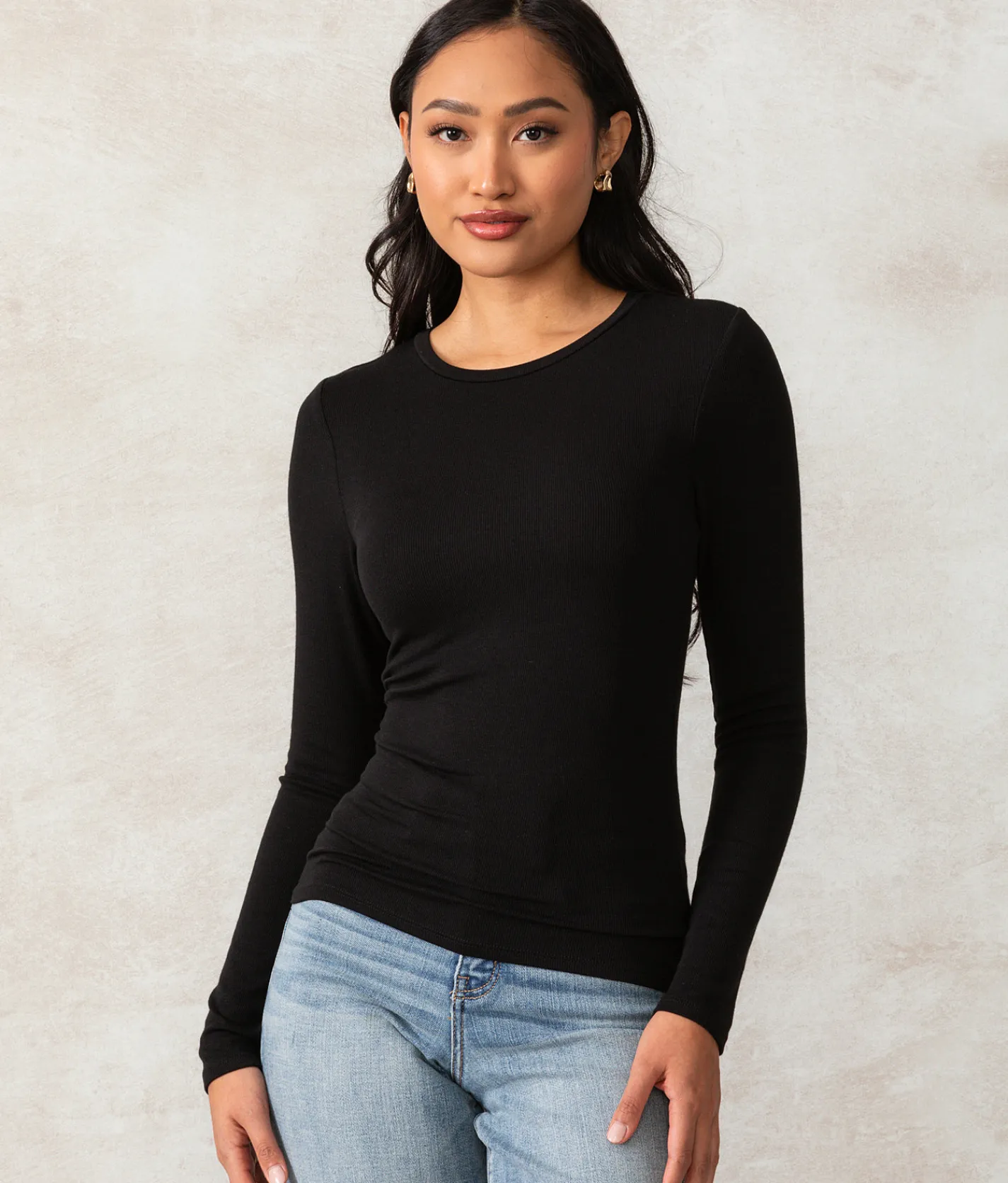 Buckle Black Zoey Ribbed Top Olive Night