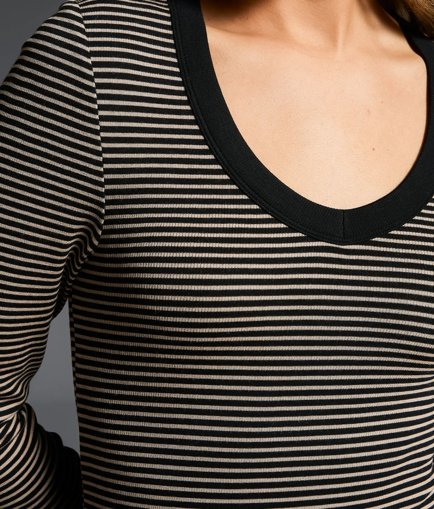 Tops | Buckle Black Zoey Striped Top Black Cobblestone