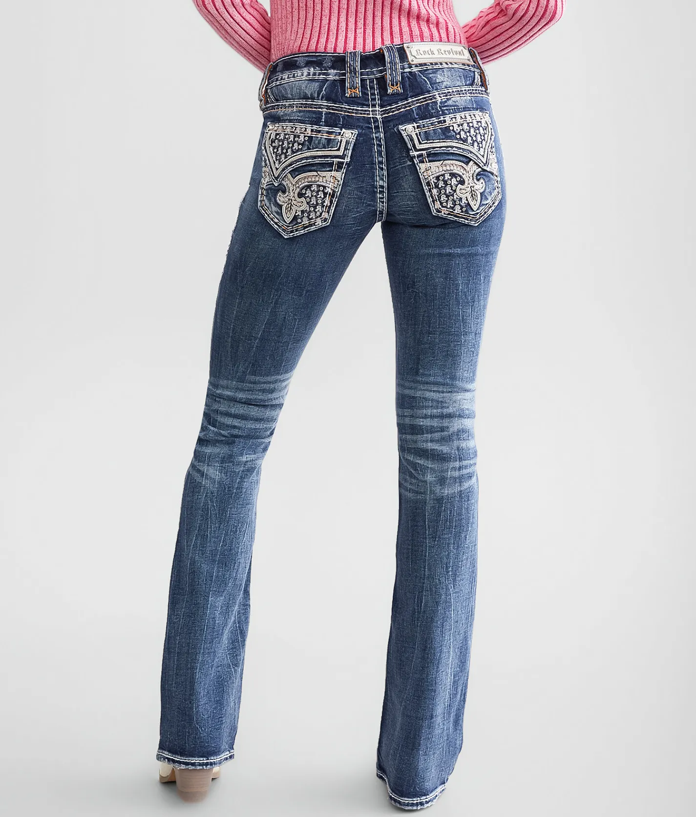 Rock Revival Zola Low Rise Boot Stretch Jean Zola B204 Hot