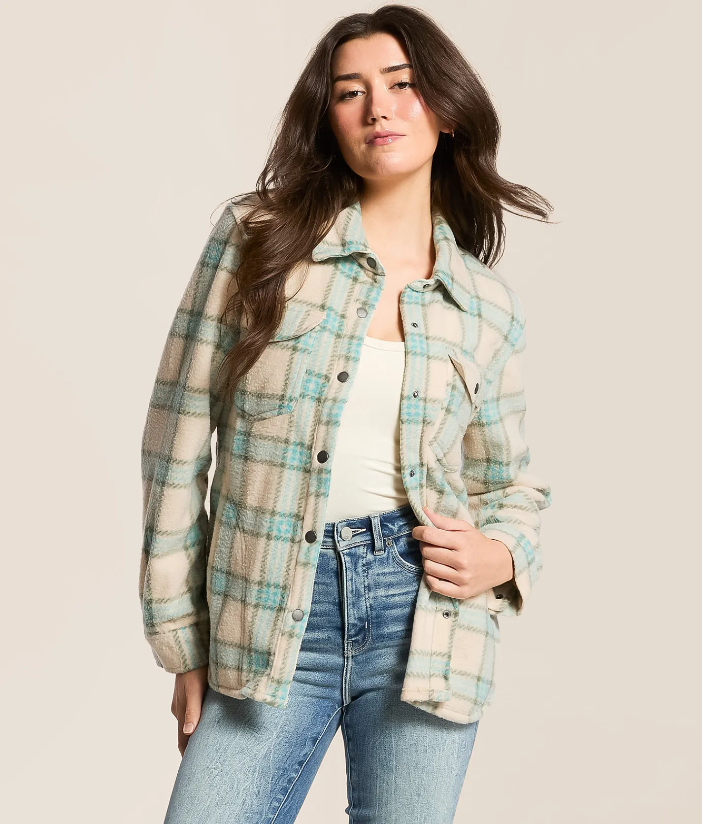 Tops | O'Neill Zuma High Pile Superfleece Shirt Nile Blue